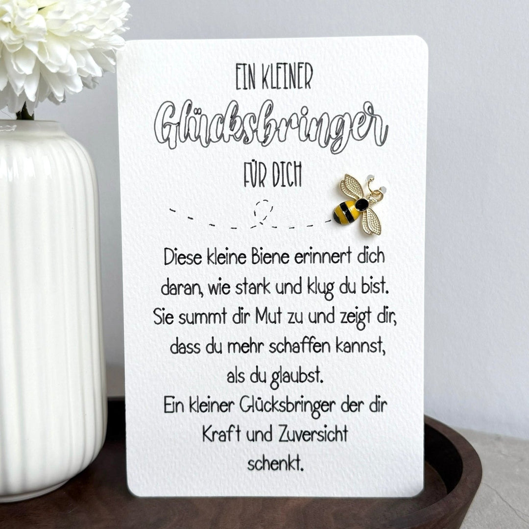 Glücksbringer Karte - Biene
