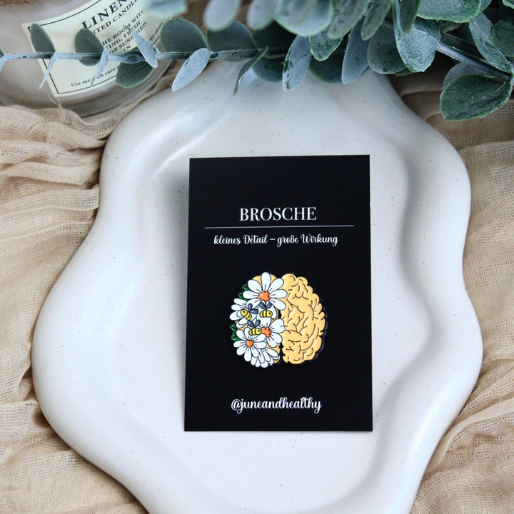 Brosche "bee brain"
