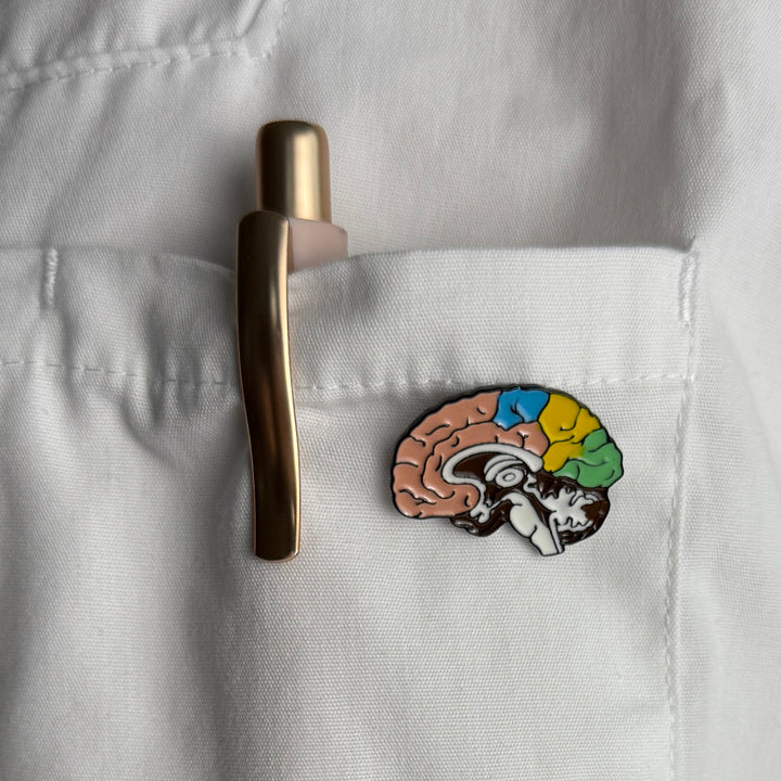 Brosche "brain"